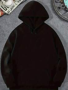 Men's Funny Thai New Year Back Print Hooded Sweatshirt - Prosperity And Prosperity Pattern Pullover With Songkran Festival Design, Kangaroo Pocket And Elastic Fabric, Washable Casual Winter Sweater Suitable Spring And Autumn Layering (Thai Culture Enthusiasts) - 黑色 - 查看 6