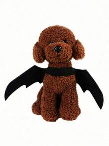 1pc Halloween Cute Pet Clothes Black Bat Wings Harness Costume Cosplay Cat Dog Halloween Party For Pet Supplies Halloween Halloween Costumes - Black - View 6