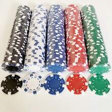 Chip Poker, Chip Poker Texas Holdem/Chip Xúc Xắc Chấm Nhỏ/Chip - Nhiều màu - Xem 7