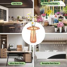 Jarrón con forma de hongo, conjunto de 1/4 piezas de estaciones de propagación de plantas de colores lindos, mini terrario para plantas, macetas hidropónicas únicas pequeñas para plantas de interior, jarrón de vidrio decorativo, regalos para mujeres, decoración del hogar, decoración de habitación, jarrón de vidrio