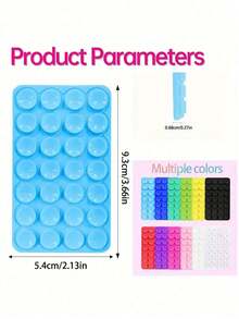 1 件双面吸盘手机支架，硅胶吸盘手机壳粘性手机握把免提手机握把硅胶手机支架适用于手机配件、手机壳、Octobuddy、节日必需品、粘性手机握把、 手机壳、手机支架、手机支架、桌面配件、粘性手机握把、手机配件、手机握把、Octo Buddy。 - 彩色 - 查看 4