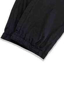 1 条男童时尚宽松休闲多口袋工装裤，适合日常穿着 - 黑色 - 查看 5