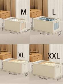 Foldable Clothes And Blanket Storage Bag, Storage Box With Transparent Window And Handle, Reinforced Foldable Linen Storage Basket, Fabric Can Be Placed On Wardrobe Storage Rack, Large Clothing Storage Box For Bedroom, Closet