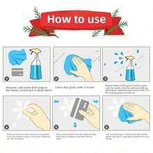 1pc Festive Christmas Tree Wreath Sticker, Glass Wall Decoration For Windows, Reusable Static Decal, Golden Festive Holiday Cling With Christmas Tree, Wreath And Snowflakes Design - Non-Electric, Featherless, Merry Christmas Display For Glass Surfaces