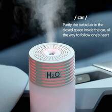 Car Humidifier Aromatherapy Essential Oil Diffuser USB Mist Mini Portable For Car Home Office Bedroom, 300ML - Black - View 12