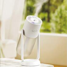 FIORIA 1 szt. obrotowy nawilżacz powietrza o kącie 45 stopni z efektem rozgwieżdżonego nieba, odpowiedni do biura, salonu, samochodu, sypialni, zasilany przez złącze typu C, duża wydajność mgiełki, cicha praca