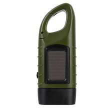 1 st LED-ficklampa handvevladdning soldriven uppladdningsbar överlevnadsutrustning självdriven laddningsbar vandringsficklampa dynamo - Multifärgad - Visa 8