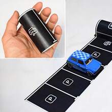 1 rouleau d'autocollants décoratifs, ruban adhésif créatif de voie ferrée de transport, rubans de masquage pour les arts et l'artisanat DIY, autocollants de ruban pour véhicule et voiture