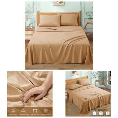 Flat Sheets Double Size - Egyptian Cotton White Bed Sheet - 300 Thread Count Hotel Quality Bed Sheet Easy Care Fade Resistant Bedding 230x 255cm