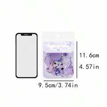 40 Stücke/Packung Stoff Scrapbooking Aufkleber, kreative ästhetische Aufkleber-Decals, DIY dekorative Collage Bastelbedarf, Geschenk für Feiertage, personalisiertes Sammelalbum Schulmaterial - Grün - Übersicht 11