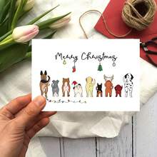 1 pieza, Tarjeta de Navidad divertida de perro con sobres, Regalos de Navidad con humor para amantes de los perros, Tarjeta de cumpleaños para él, ella, novia, esposa, amigo