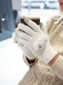 Sanrio KT Cat Gloves, Winter Warm Thick Touchscreen Gloves For Riding, Gift For Girlfriend/Best Friend