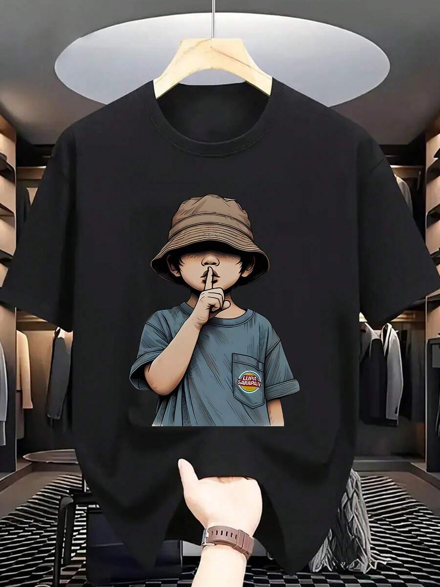 Men Loungewear Tops - Black - View 1