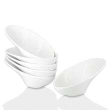 Sushi Soy Sauce Dish Dipping Bowls Set White Porcelain Dipping Sauce Bowls Dishes For Soy Sauce Ketchup BBQ Sauce Or Seasoning 1 Oz Set Of 6 D2 - White - View 1
