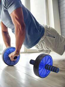 1pc Abdominal Wheel Roller, Home Fitness Equipment, Abdominal Muscle Trainer, Suitable For Beginners, Men & Women, Slimming Waist - Multicolor - View 9