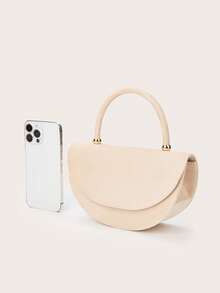 优雅丝绒女士手提包，简约链条手拿包，轻便奢华派对/晚宴包，送给女朋友的完美生日礼物，适合派对、婚礼、舞会、正式场合，可搭配节日派对礼服、晚礼服和亮片连衣裙。 - 杏色 - 查看 6