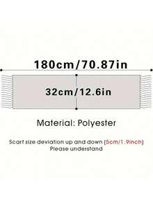 1-Piece Women's Vintage Plaid Heart-Shaped Scarf Set - Thick And Warm, With Contrasting Black And Brown Colors. A Versatile And Fashionable Neck Scarf Perfect For Daily Commuting, The Office, And Social Gatherings. A Must-Have Autumn And Winter Accessory And A Scarf.