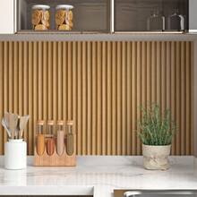 Brown Wood Slat Wallpaper Peel And Stick Wood Panel Wallpaper For Walls Dr Waterproof 3D Textured Faux Wooden Contact Paper For Bedroom Living Room Cabinets Countertops 17.71"X118",18646643