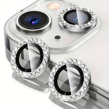 Color Rhinestone Camera Lens Protective Film Compatible With Apple 16 14 13 Pro 6.1-Inch/14 Pro Max 6.7-Inch Camera Lens Protective Film, Inlaid With Artificial Rhinestone Shiny Camera Cover Tempered Glass Compatible With Apple 14 Pro Max/14 Pro/15 Promax/15 Pro [Perfect Fit] - Artificial Rhinestone Colorful Applicable To Daily Shield, Office, Home Lens Protector Phone Camera Cover Waterproof Shockproof Anti-Fall Scratch Resistant - Blue - View 20