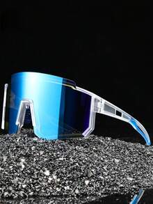 1 Pair Fashion Sports Sunglasses, Cycling Glasses, Running Glasses, Unisex, Suitable For Outdoor Sports, Cycling, Running, Hiking And Other Outdoor Activities