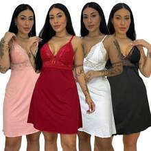 Kit 4 Camisolas Suede Acabamento Renda Alças Ajustáveis Pijamas Femininos Dormir Conforto Estilo - Multicolorido - Visão 1