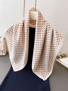 1pc Bandana With Polka Dot Print, Versatile Headband/Headscarf/Neckerchief,Women Scarf For Dress