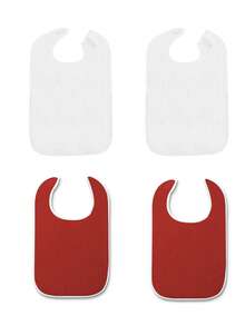 Set de 4 baberos grandes para adultos, baberos de tela tipo toalla para el cuidado de ancianos - Multicolor - Ver 14