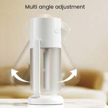 FIORIA 1 szt. obrotowy nawilżacz powietrza o kącie 45 stopni z efektem rozgwieżdżonego nieba, odpowiedni do biura, salonu, samochodu, sypialni, zasilany przez złącze typu C, duża wydajność mgiełki, cicha praca