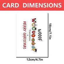 1 pieza, Tarjeta de Navidad del Perro, Tarjeta de Navidad Guau para amantes de las mascotas, Regalo de Navidad en lenguaje de perro Guau para hija o hijo