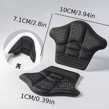 Heel Grips Shoe Inserts, Anti-Slip Heel Cushions For Loose Shoes, Prevent Friction, Adjust Shoe Size For Women - Black - View 3