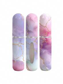 1/4 szt. - Miniaturowa butelka z rozpylaczem do perfum, którą można napełniać, przenośny atomizer, perfumy w sprayu, etui z pompką do podróży i wyjść, butelka perfum