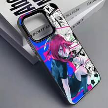 Funda de Teléfono Blue Lock Hyoma a Prueba de Golpes con Cubierta Trasera Mate Compatible con iPhone 16, 15, 14, 13, 12 Mini, 11 Pro Max, 16E, X, XR, XS Max, 8 y 7 Plus - Mezcla de colores - Ver 6