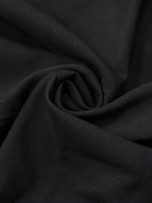 Women's Solid Color Minimalist Casual Lightweight Spring Blazer, Fashionable Elegant Lapel Fitted Spring Jacket Black - Black - View 8