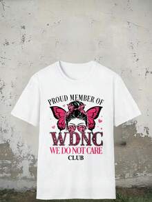 Camiseta Mujer 16 de Septiembre - Orgullosa Miembro del Club WDNC, Estilo Único con Mariposa Rosa, Diseño Fashion para Eos Festivos, Top en Moda Casual México - Blanco - Ver 2