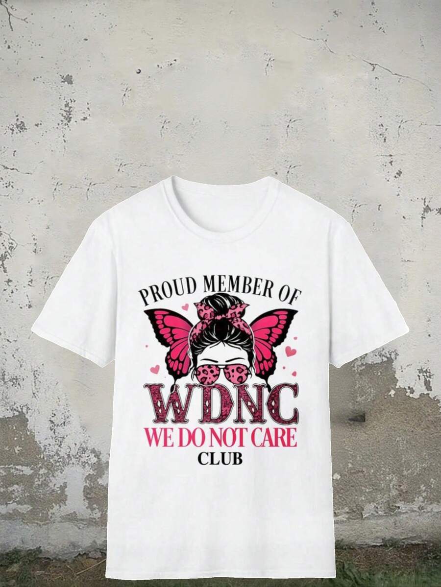 Camiseta Mujer 16 de Septiembre - Orgullosa Miembro del Club WDNC, Estilo Único con Mariposa Rosa, Diseño Fashion para Eos Festivos,  Top en Moda Casual México