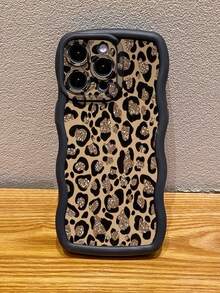 猎豹，豹纹 1 件棕色豹纹防震波浪手机壳适用于 /Galaxy/Infinix/Redmi/OPPO/VIVO/MOTO/Realme