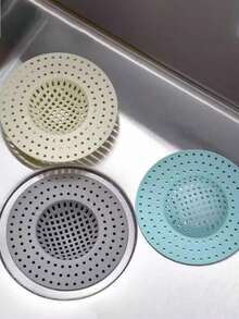 1/5 piezas Filtro de drenaje del fregadero, Filtro de drenaje de cocina, Filtro de drenaje de baño, Filtro de drenaje de piso, Filtro antiatascamiento, Cubierta de prevención de obstrucción y plagas del inodoro, Colador de fregadero de cocina, Cubierta antiplagas, Colector de alimentos, Atrapapelos, Filtro de prevención de obstrucción de alimentos y residuos con malla, Adecuado para ducha, baño, lavandería - Multicolor - Ver 8