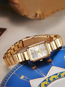 1pc/Set, No Gift Box, Fashionable Minimalist Small Dial Women's Watch, Stainless Steel Strap, Compact & Elegant, Suitable As Birthday, Anniversary, Halloween Gift For Friends And Loved Ones - Multicolor - View 4