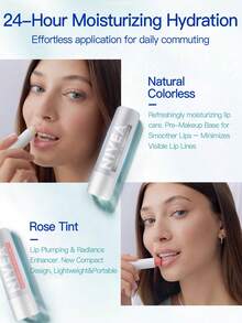 NIVEA 妮维雅玻尿酸保湿润唇膏，清爽滋润 - 玫瑰淡彩 - 查看 5