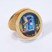 1 szt. Złota/srebrna moneta kolekcjonerska z motywem Wróżki Zębuszki, nagroda, metalowa pamiątkowa moneta, zabawka, pamiątkowa moneta z motylem, pamiątkowa moneta z przebudzeniem, pamiątkowa moneta z transformacją, szczęśliwa moneta (dostępne różne style) - Wielokolorowe - Zobacz 12