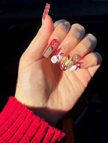 10 Pieces Of Nail Art Nail Accessories, Three-Dimensional Retro Light Luxury Style, Scorpion Nail Charm, DIY Nail Supplies