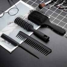 Juego de peine y cepillo universal de cuatro piezas para hombres y mujeres |   Set de Accesorios de Cuidado Personal y Belleza Adecuado para Cabello Grueso o Fino para Hombres y Mujeres, Viene con Mango Ergonómico, Cepillo y Peine para el Cabello. - 1 - Ver 3