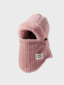 女士针织骑行帽，带耳罩，防风保暖，适合秋冬季节，也适合滑雪和户外活动，秋季装饰，情人节礼物 - 多色 - 查看 10