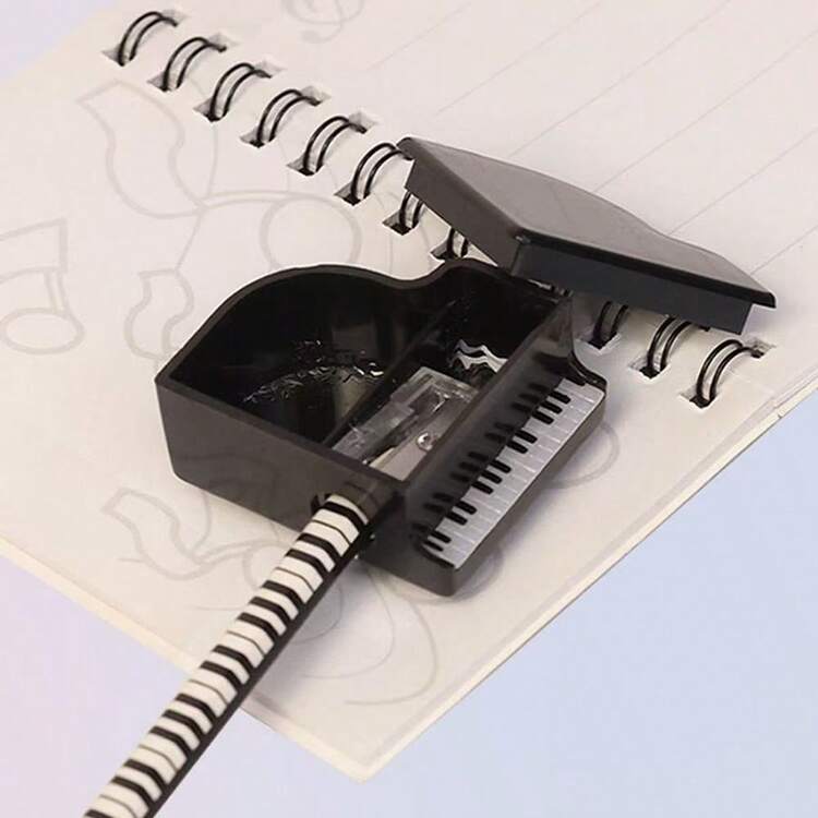 1个钢琴造型削铅笔器，创意音乐爱好者文具礼物，小学生小奖品 - 彩色 - 查看 8