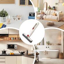 1 pièce Mini balai-éponge avec tête remplaçable, outil de nettoyage portable et multifonctionnel sans les mains pour le bureau, la voiture, la salle de bain, les fenêtres et le verre - super absorbant, idéal pour les fournitures de nettoyage pour la rentrée scolaire
