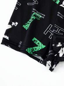 4 件装男士内裤，运动平角内裤，舒适平前短裤，适合青少年 - 彩色 - 查看 7