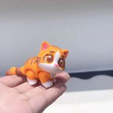 Figura decorativa de perro Spaniel lindo y adorable impresa en 3D, escultura de escritorio de plástico, regalo festivo - Multicolor - Ver 23