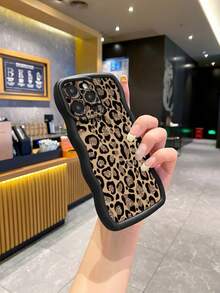 猎豹，豹纹 1 件棕色豹纹防震波浪手机壳适用于 /Galaxy/Infinix/Redmi/OPPO/VIVO/MOTO/Realme