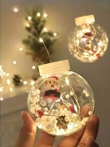 10 LED Christmas Santa Claus/Christmas Tree/Snowman Curtain Lights - Multifunctional Christmas Wishing Ball Lights - USB Powered 8 Modes, Suitable For Indoor And Outdoor Decoration, Classic Christmas LED Curtain Lights | USB Powered Wishing Ball Snowman Pendant, Wired With Button Control, Flashing Yellow Lights, Suitable For Holiday Decoration - Applicable For Christmas, Halloween, Thanksgiving And New Year, Ideal For Holiday And Seasonal Celebrations (Batteries Not Included)Halloween Decor Christmas Decoration Thanksgiving Wedding Home Decor Home Decor Fall Decor Autumn Decor Birthday Decorations For Gifts Party Supplies Indoor Outdoor Garden Holiday Festival Decor Wall Decor Halloween Ornaments
