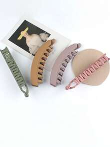 1 Stück Banana Clips, Knopfclips, matte Haarklammern mit einer Linie, vielseitige dunkle Haargummis, gezahnte Haarclips, Internet-Star Kopfschmuck Dekoration, Herbst, Haarzubehör, Haarzubehör für Frauen, Reise, Haarzubehör, Accessoires für Frauen, Haaraccessoire, Haarzubehör für Frauen, Haarstyling-Tools, Harzeug, Zeug, Beauty-Accessoires, Geschenke, Reise, Geschenke für Frauen, Harzeug, Strumpfstopfer